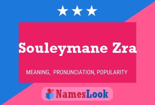 Souleymane Zra Namensposter