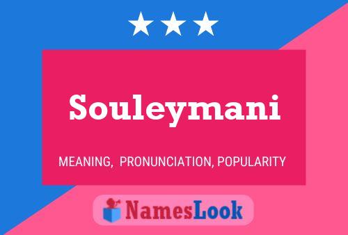 Souleymani Namensposter