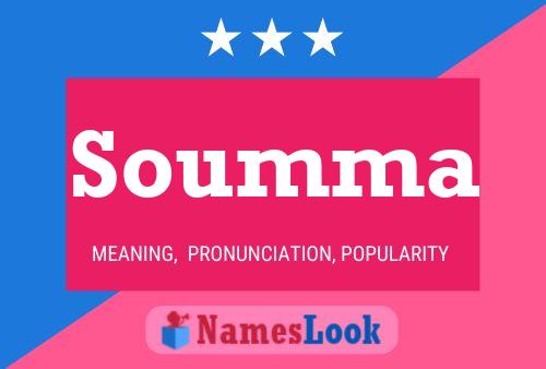 Soumma Namensposter