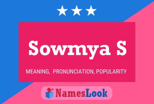 Sowmya S Namensposter