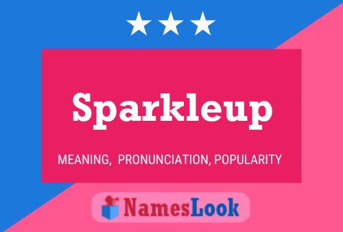 Sparkleup Namensposter