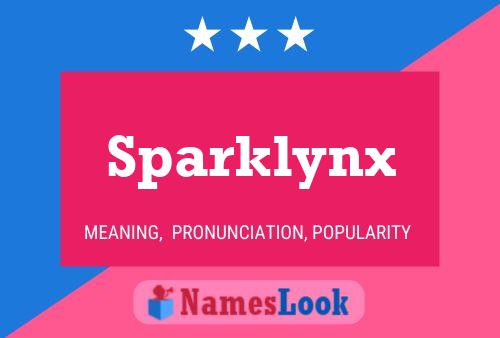 Sparklynx Namensposter