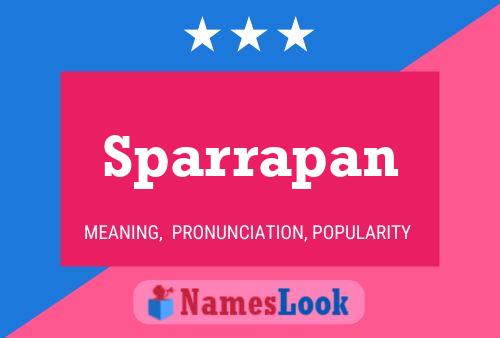 Sparrapan Namensposter