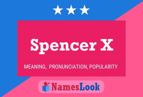 Spencer X Namensposter