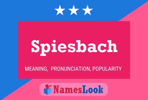 Spiesbach Namensposter