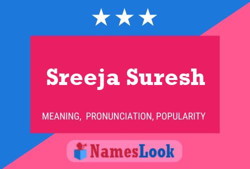 Sreeja Suresh Namensposter