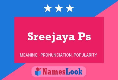 Sreejaya Ps Namensposter