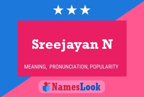 Sreejayan N Namensposter