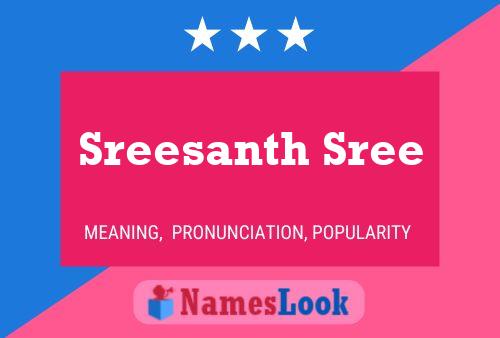 Sreesanth Sree Namensposter