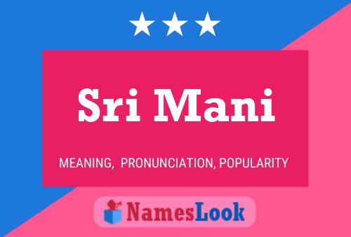 Sri Mani Namensposter