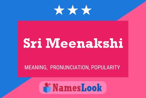 Sri Meenakshi Namensposter