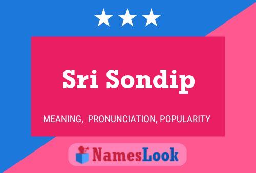 Sri Sondip Namensposter