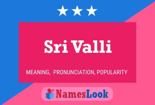 Sri Valli Namensposter