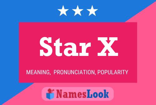 Star X Namensposter