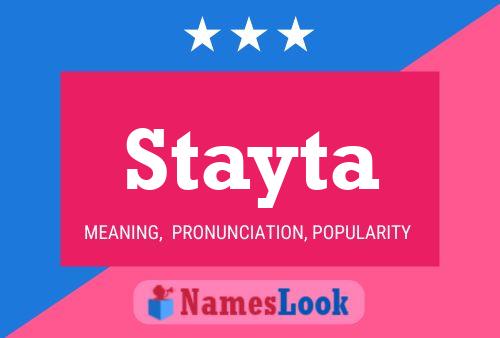 Stayta Namensposter