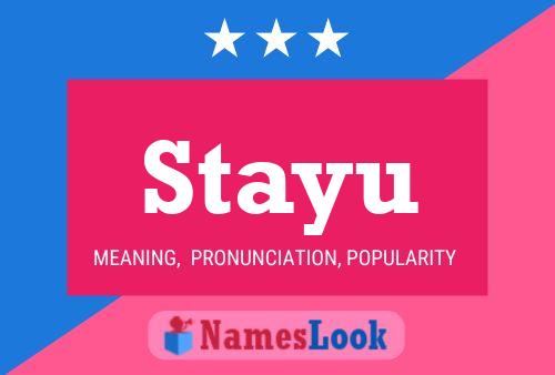 Stayu Namensposter