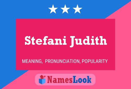 Stefani Judith Namensposter