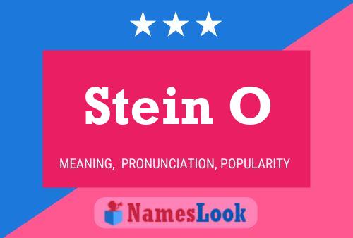 Stein O Namensposter