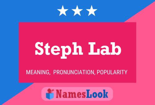 Steph Lab Namensposter