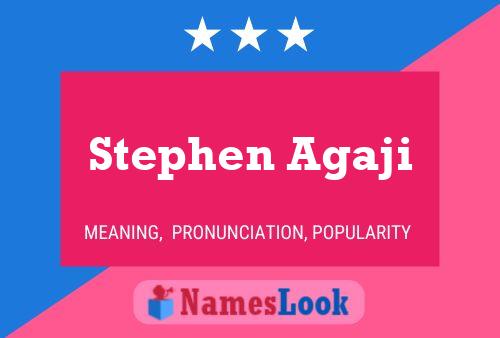 Stephen Agaji Namensposter