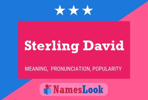 Sterling David Namensposter