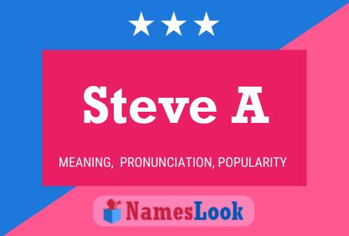 Steve A Namensposter