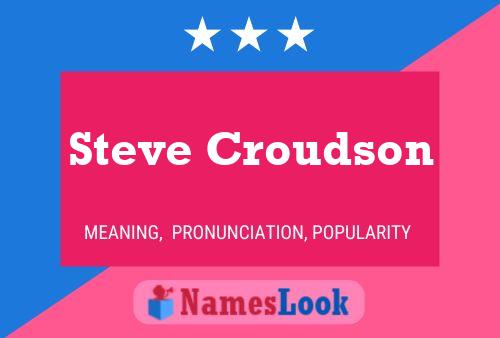 Steve Croudson Namensposter