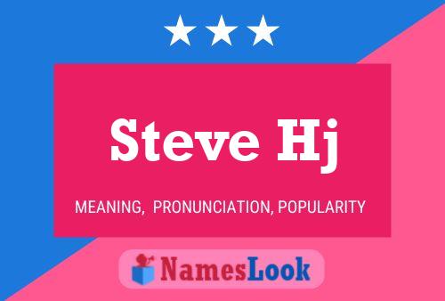 Steve Hj Namensposter