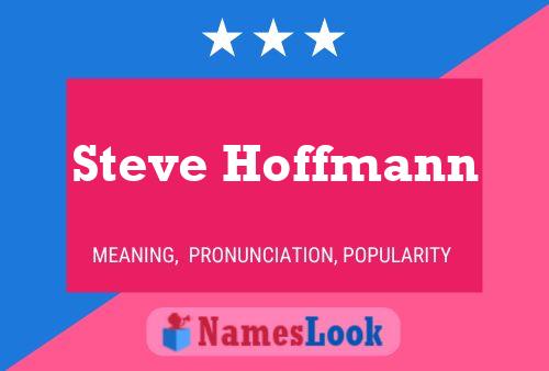 Steve Hoffmann Namensposter