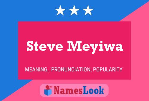 Steve Meyiwa Namensposter