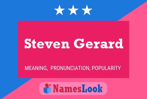 Steven Gerard Namensposter