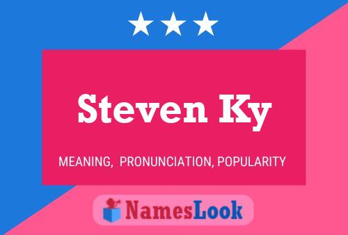 Steven Ky Namensposter