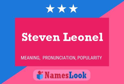 Steven Leonel Namensposter