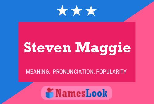 Steven Maggie Namensposter