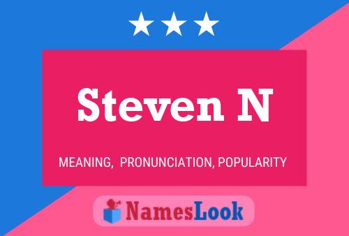 Steven N Namensposter