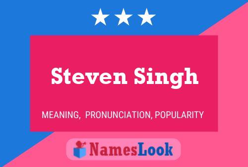 Steven Singh Namensposter