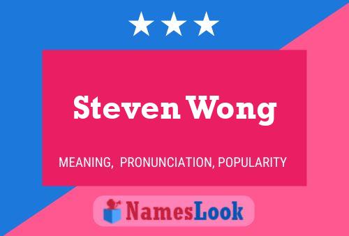 Steven Wong Namensposter