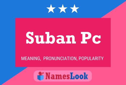 Suban Pc Namensposter