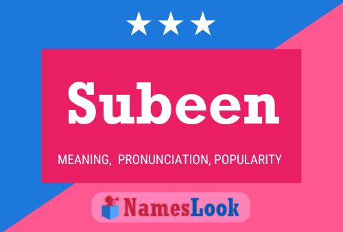 Subeen Namensposter