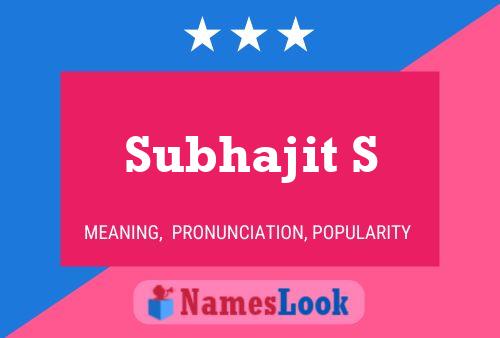 Subhajit S Namensposter