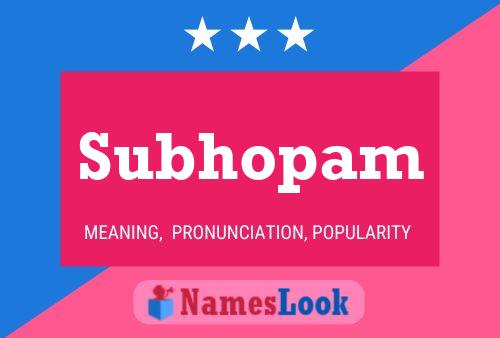 Subhopam Namensposter