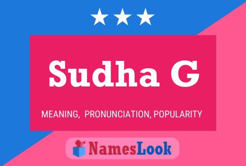 Sudha G Namensposter