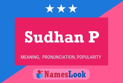 Sudhan P Namensposter