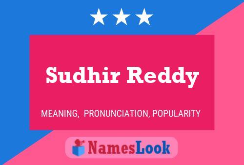 Sudhir Reddy Namensposter