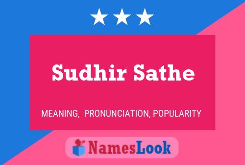 Sudhir Sathe Namensposter