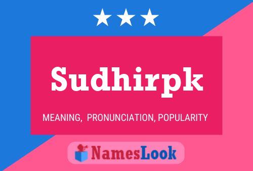 Sudhirpk Namensposter