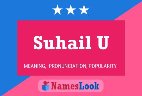 Suhail U Namensposter