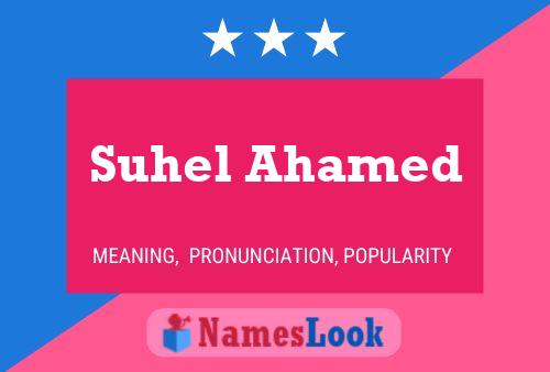 Suhel Ahamed Namensposter