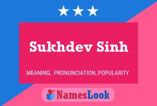 Sukhdev Sinh Namensposter