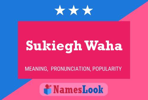 Sukiegh Waha Namensposter